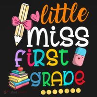 Little Miss First Grade Back To School Tote Bag thumb 4