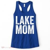 Lake Mom Funny Gift Lake Life Boating Gift Hooded Funny Gift Women's Tank Top thumb 0