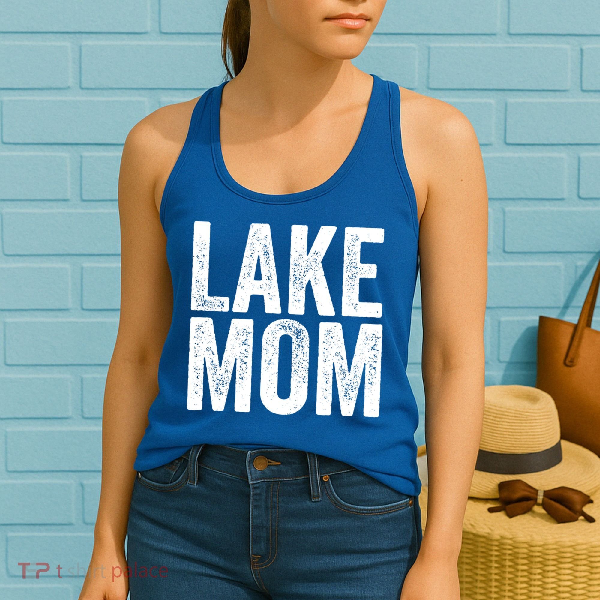 Lake Mom Funny Gift Lake Life Boating Gift Hooded Funny Gift Women's Tank Top