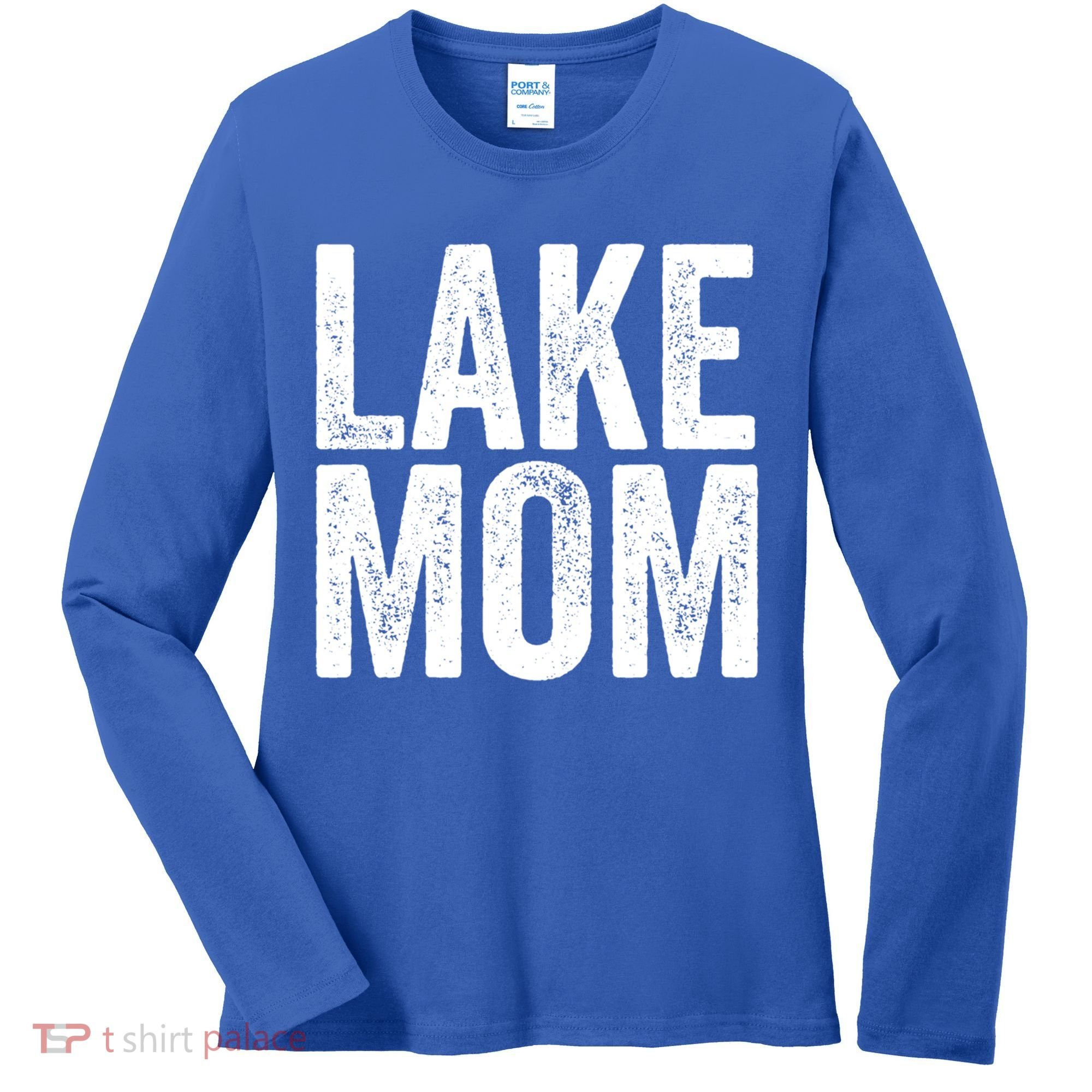 Lake Mom Funny Gift Lake Life Boating Gift Hooded Funny Gift Women's Long Sleeve Shirt