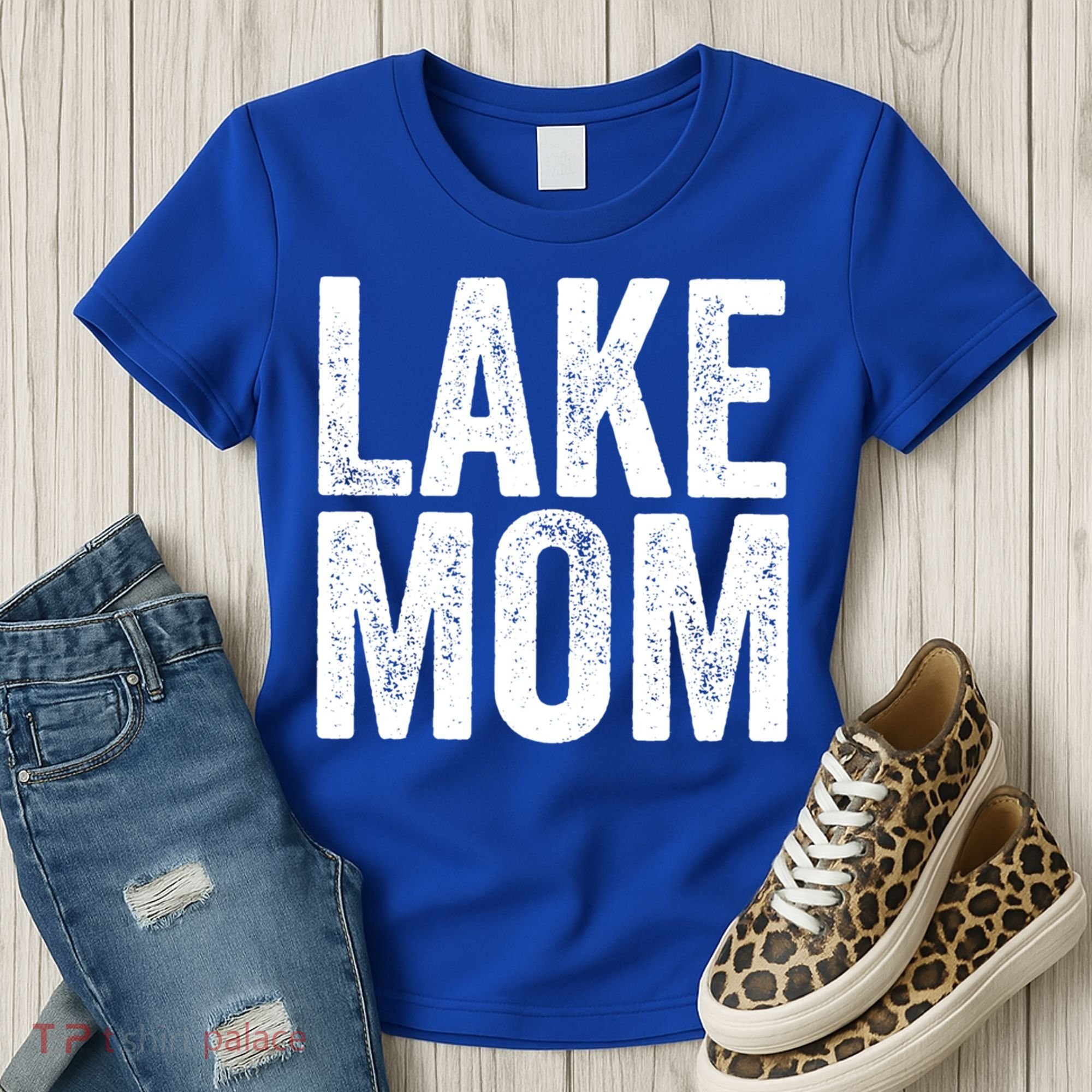 Lake Mom Funny Gift Lake Life Boating Gift Hooded Funny Gift Women's T-Shirt