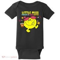 Little Miss Fueled By Iced Coffee Funny Coffee Drinking Baby Bodysuit thumb 0