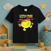 Little Miss Fueled By Iced Coffee Funny Coffee Drinking Toddler T-Shirt thumb 3