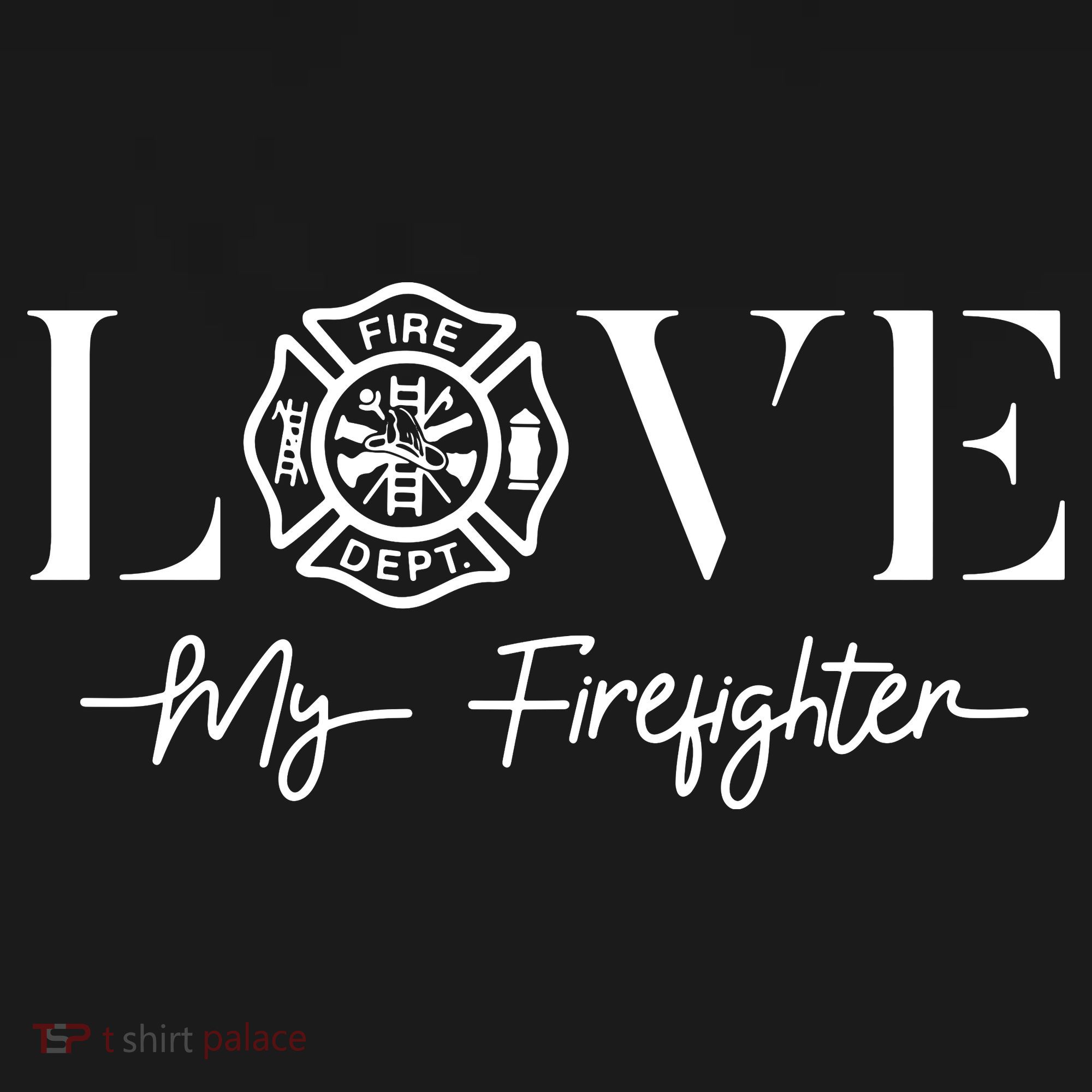 Love My Firefighter Wife Girlfriend Gift Doggie Tank