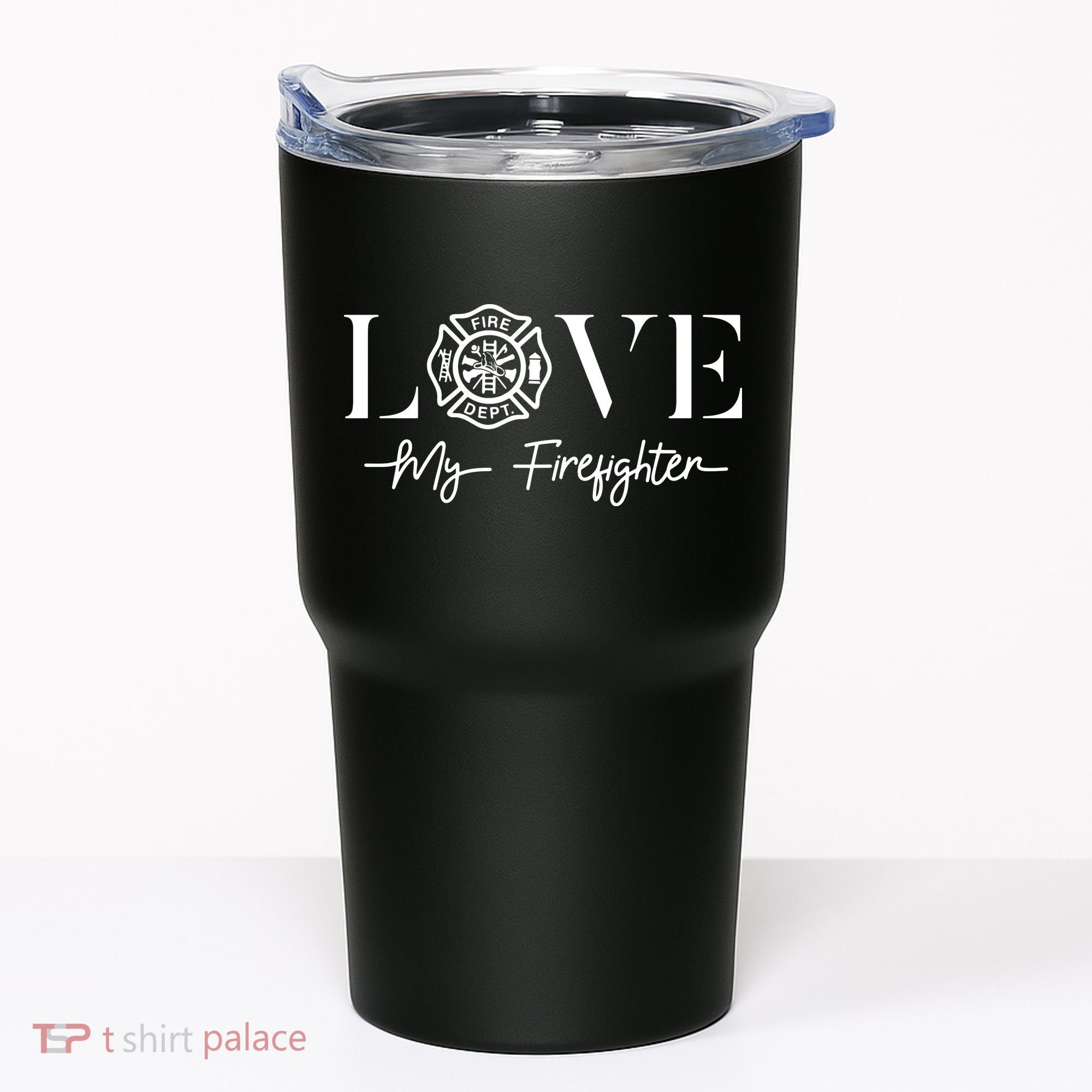 Love My Firefighter Wife Girlfriend Gift Tumbler