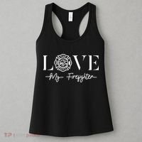 Love My Firefighter Wife Girlfriend Gift Women's Tank Top thumb 3