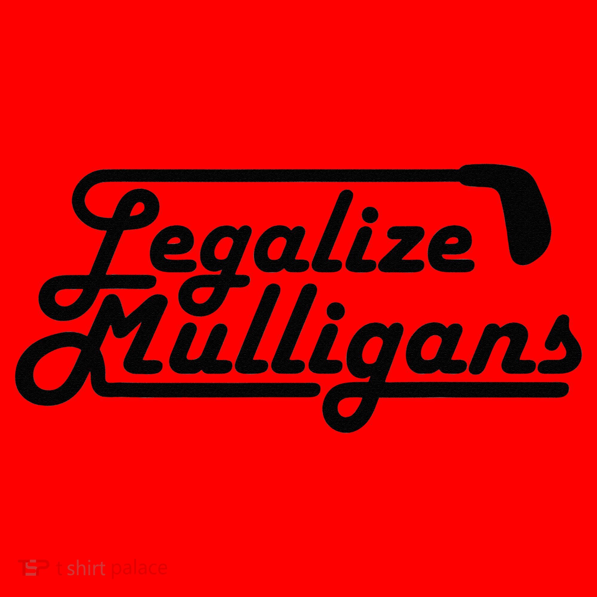 Legalize Mulligans Funny Golf Gift Santa Hat