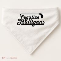Legalize Mulligans Funny Golf Gift USA-Made Doggie Bandana thumb 0