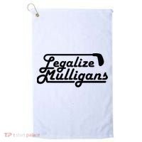 Legalize Mulligans Funny Golf Gift Golf Towel thumb 0