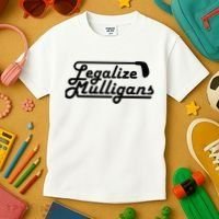 Legalize Mulligans Funny Golf Gift Kids T-Shirt thumb 3