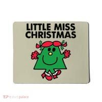 Little Miss Festive Christmas Xmas Holiday Mousepad thumb 0