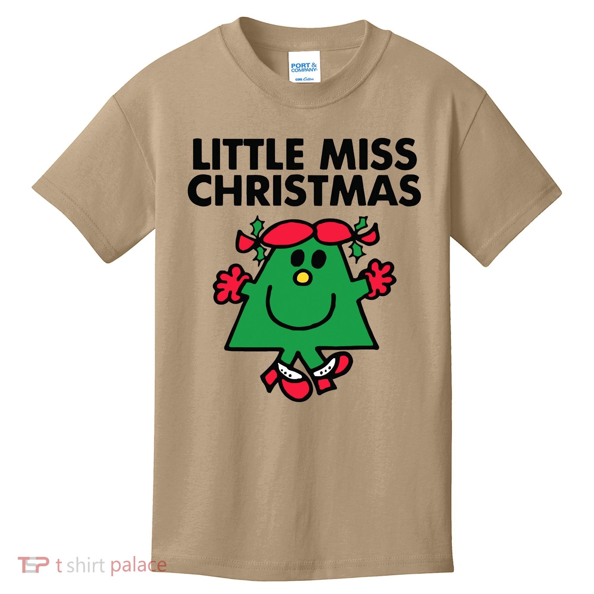 Little Miss Festive Christmas Xmas Holiday Kids T-Shirt