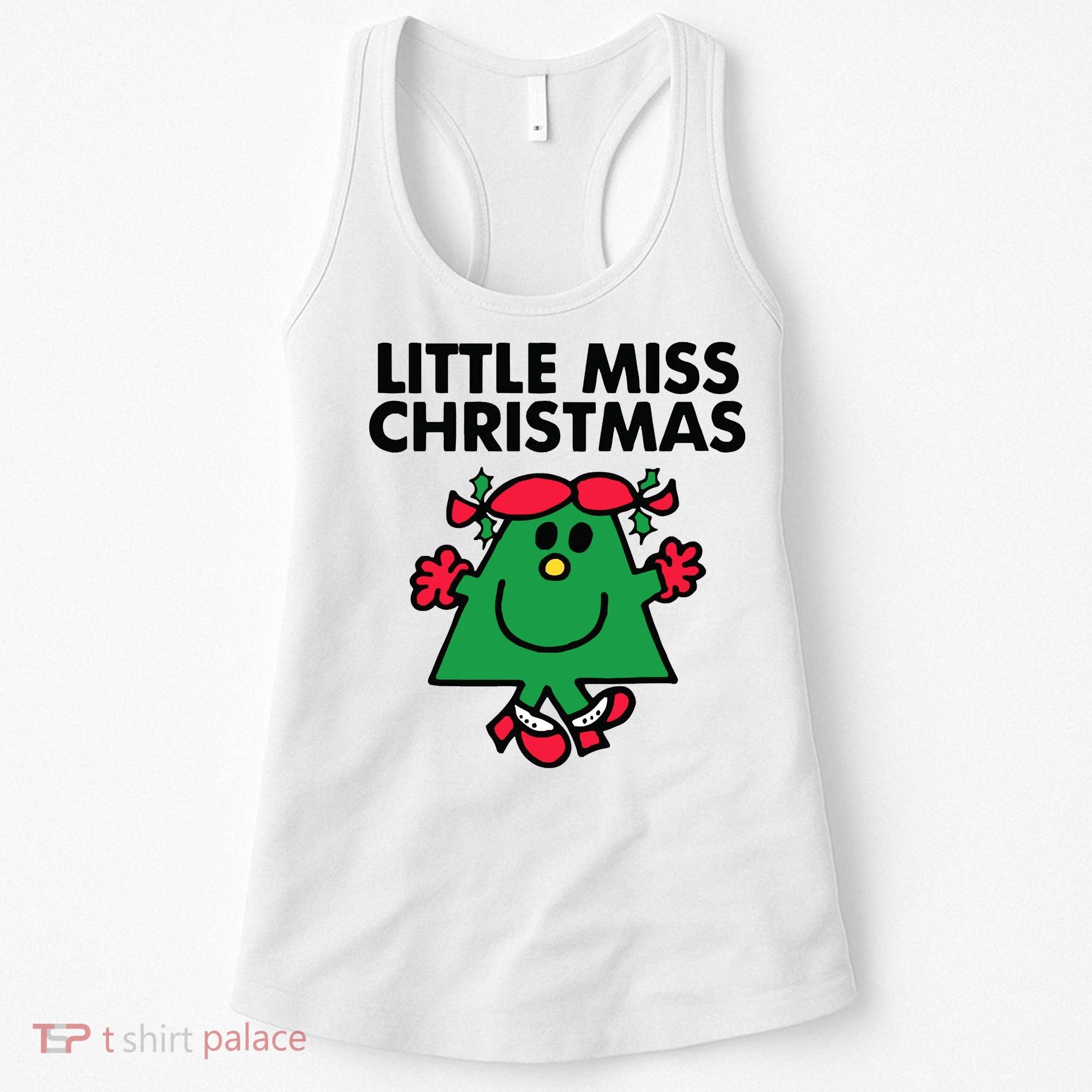 Little Miss Festive Christmas Xmas Holiday Women's Tank Top