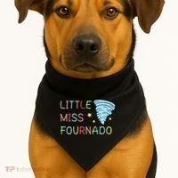 Little Miss Fournado 4th Birthday USA-Made Doggie Bandana thumb 1