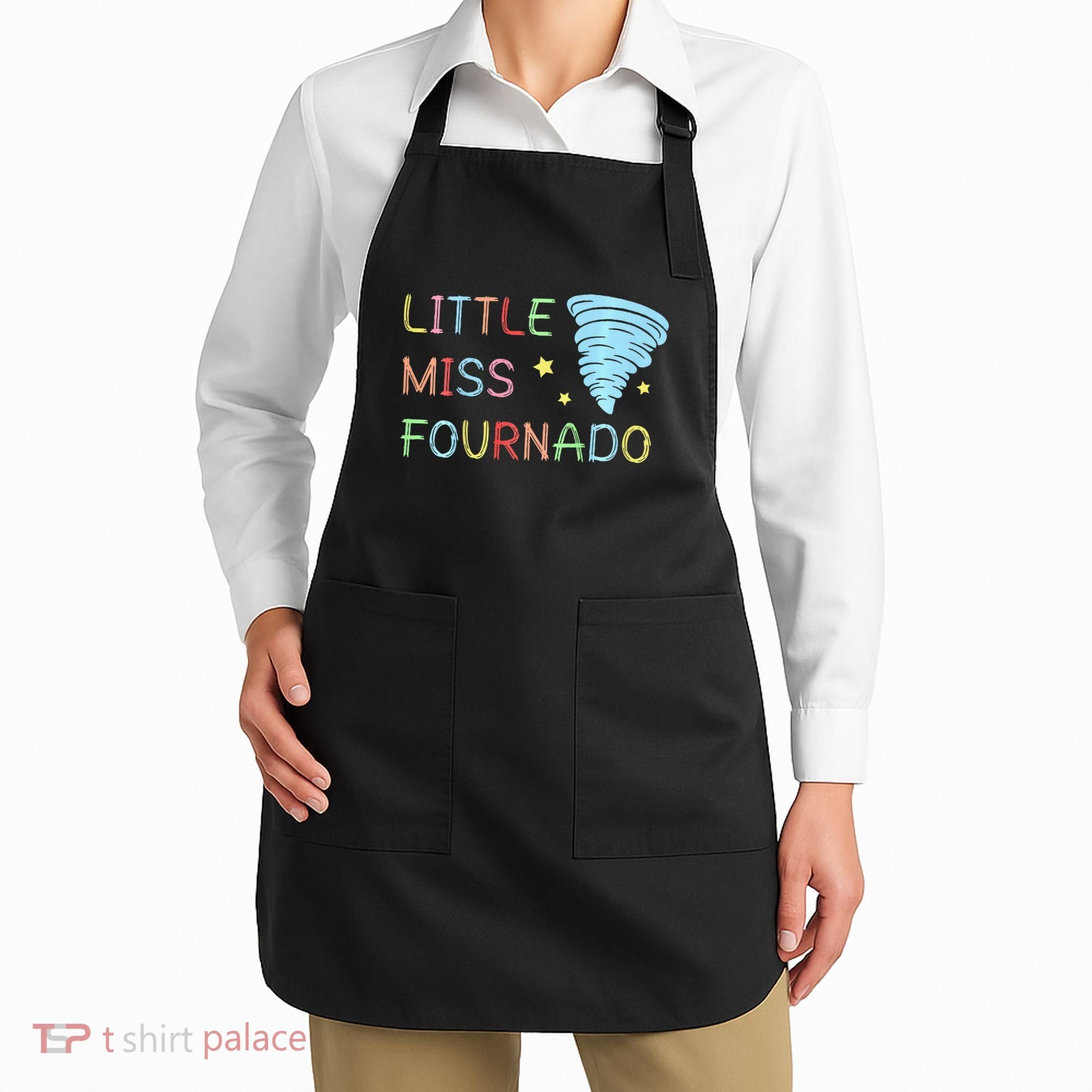 Little Miss Fournado 4th Birthday Apron