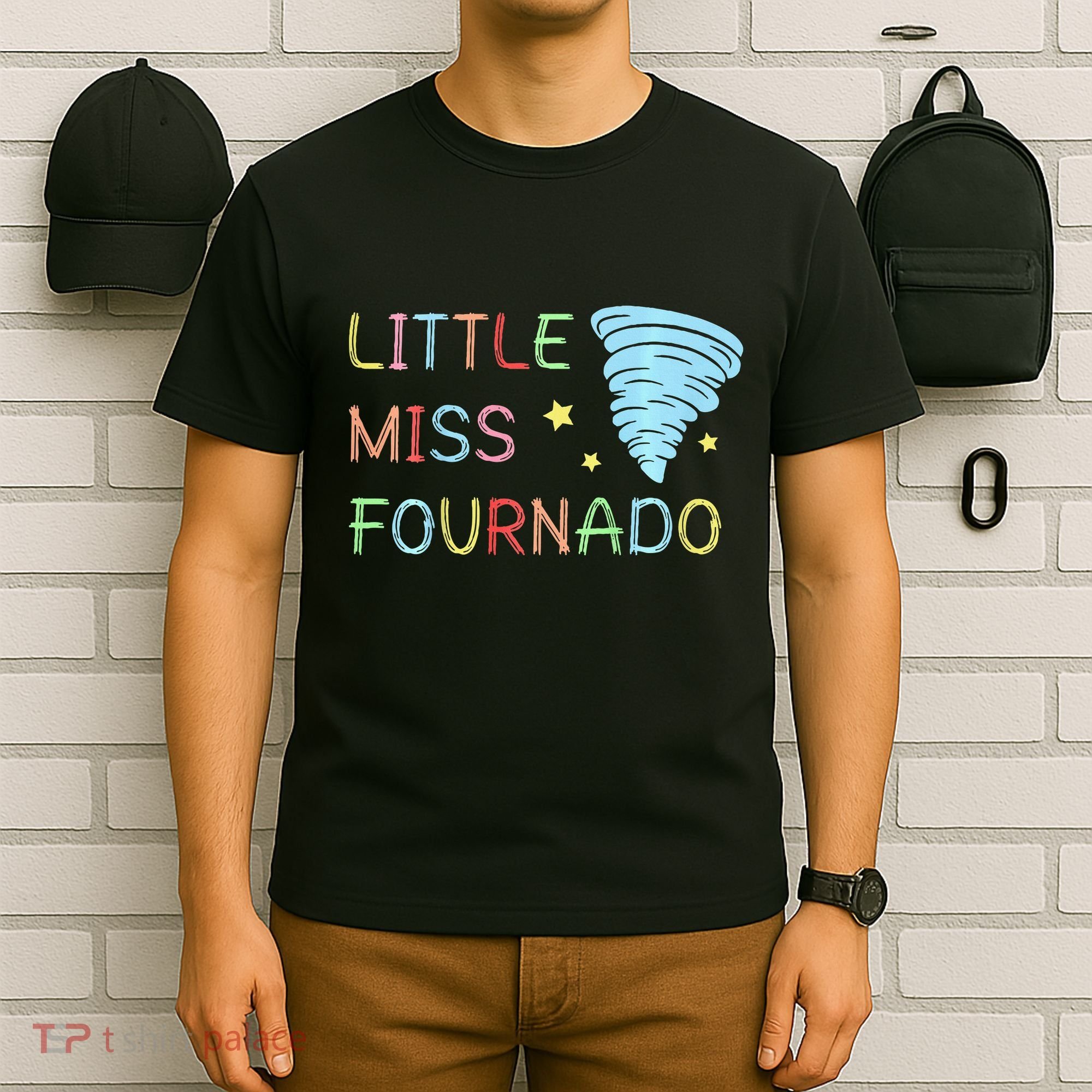 Little Miss Fournado 4th Birthday T-Shirt