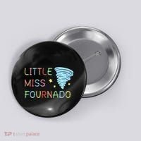 Little Miss Fournado 4th Birthday Button thumb 0