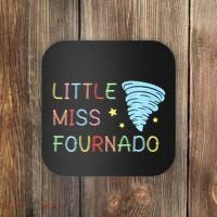 Little Miss Fournado 4th Birthday Coaster thumb 0