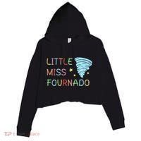 Little Miss Fournado 4th Birthday Crop Fleece Hoodie thumb 0