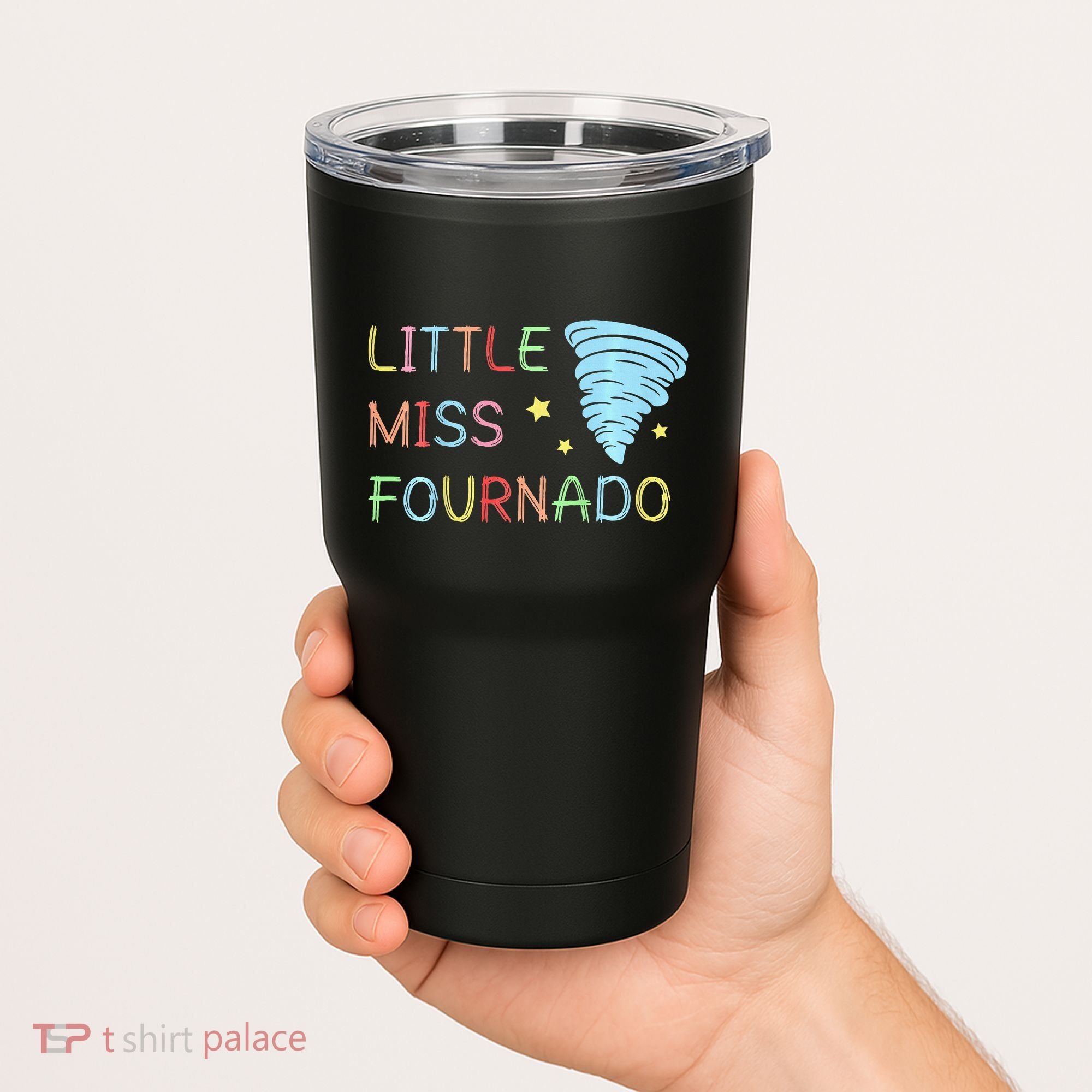 Little Miss Fournado 4th Birthday Tumbler