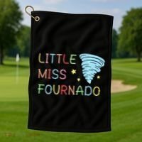 Little Miss Fournado 4th Birthday Golf Towel thumb 1