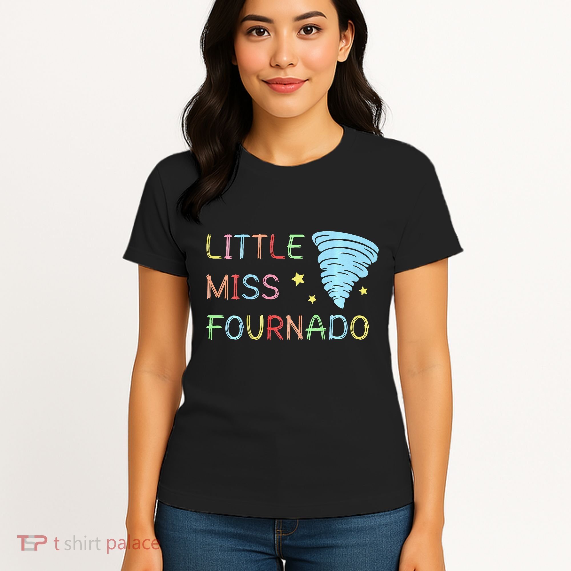 Little Miss Fournado 4th Birthday Women's T-Shirt