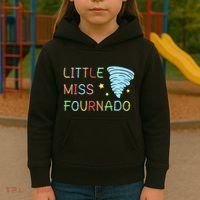 Little Miss Fournado 4th Birthday Kids Hoodie thumb 3