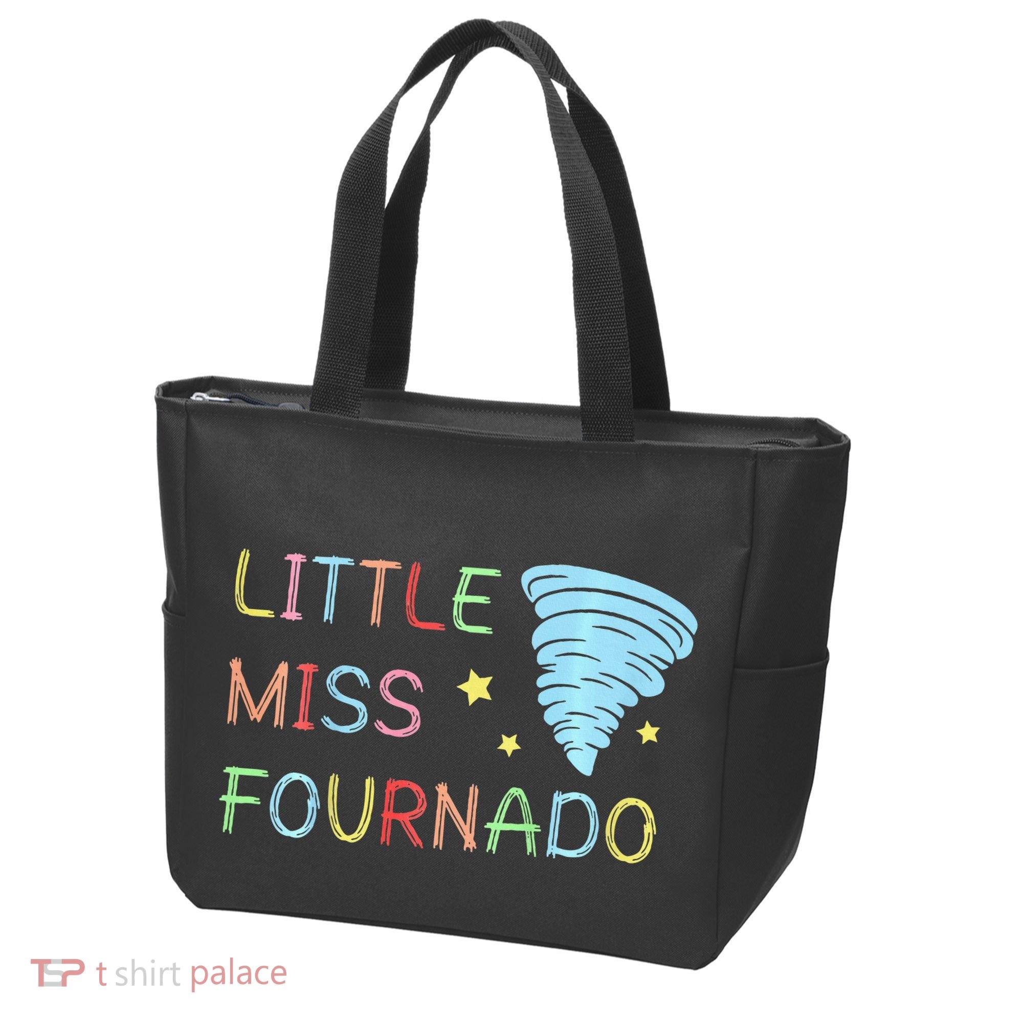 Little Miss Fournado 4th Birthday Tote Bag