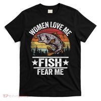 Love Me Fish Fear Me Fisher Vintage T-Shirt thumb 0