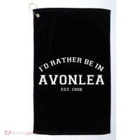 L.M. Montgomery Green Gables ID Rather Be In Avonlea Golf Towel thumb 0