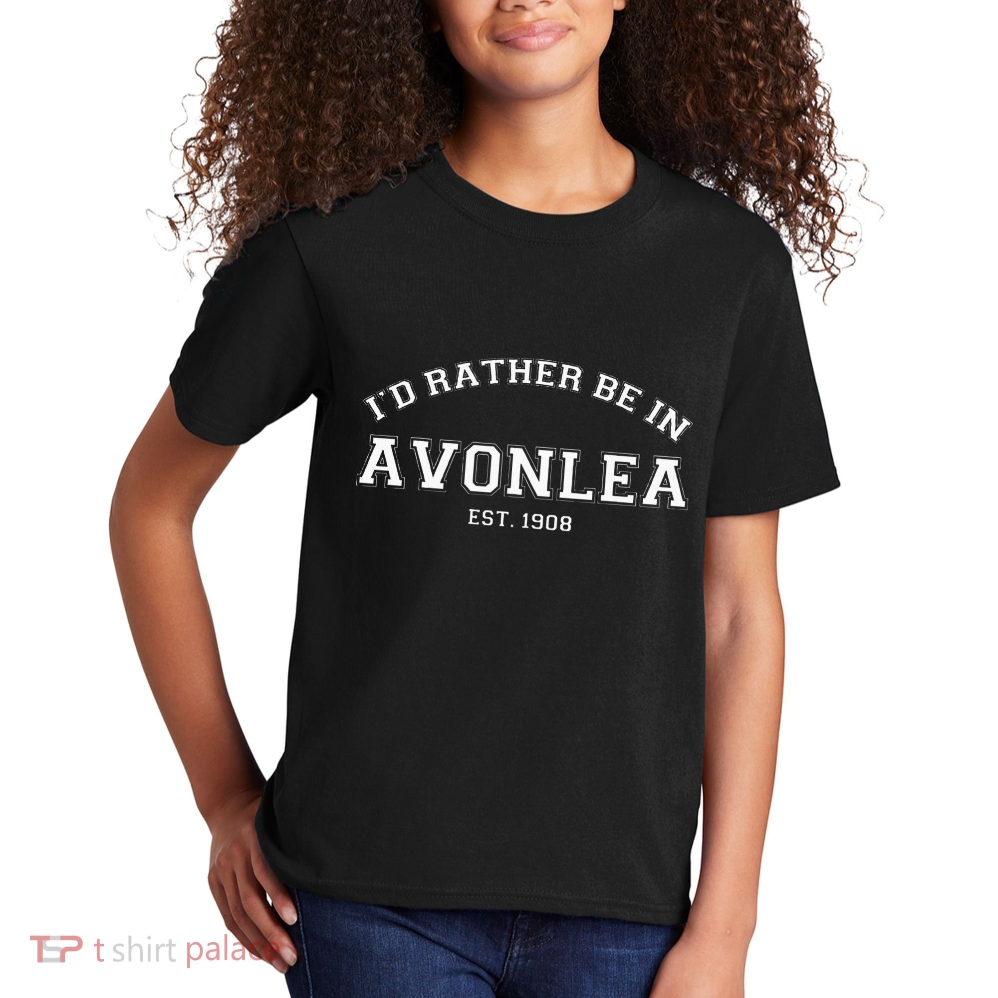 L.M. Montgomery Green Gables ID Rather Be In Avonlea Kids T-Shirt