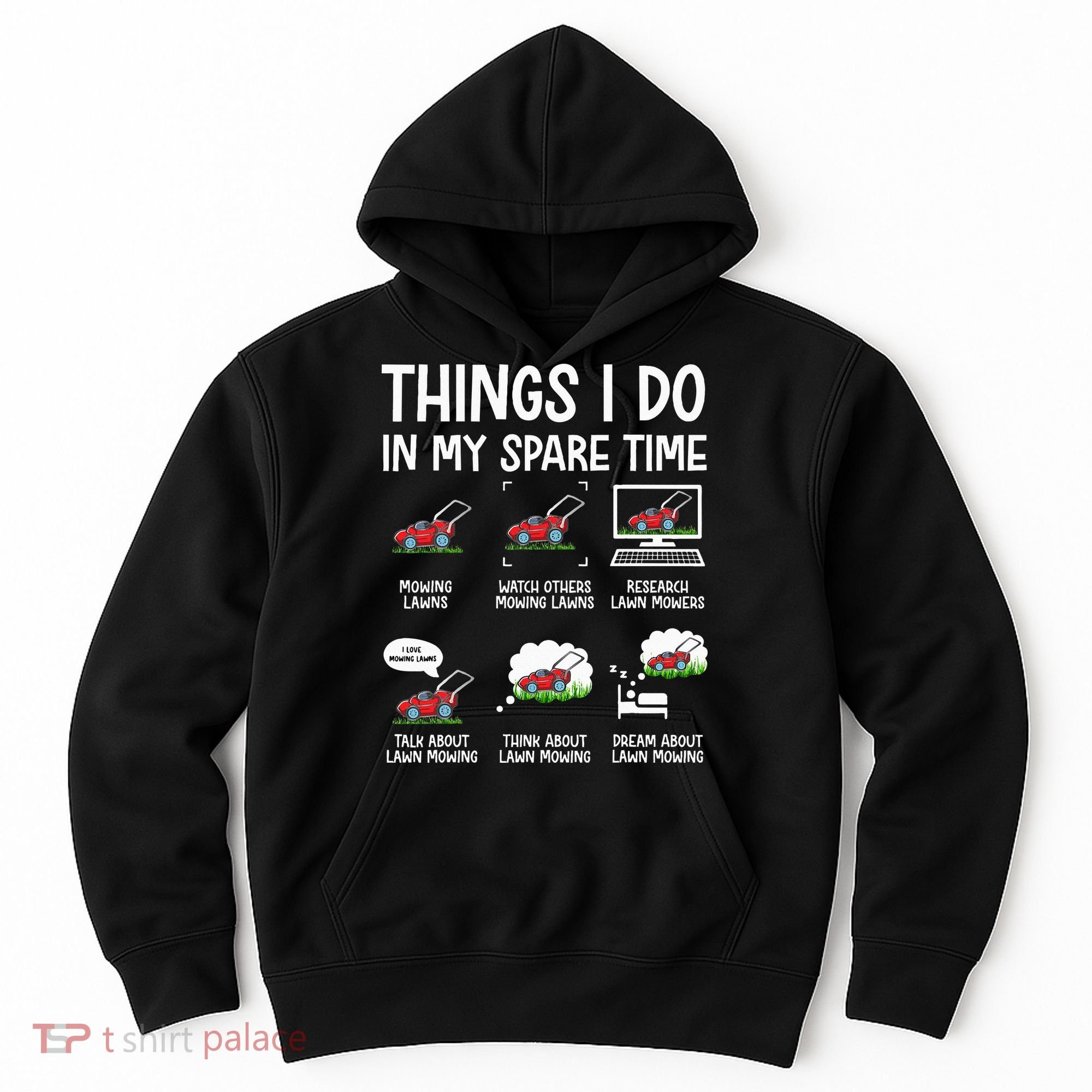Lawn Mower Gifts For Landscapers Gardener Hoodie