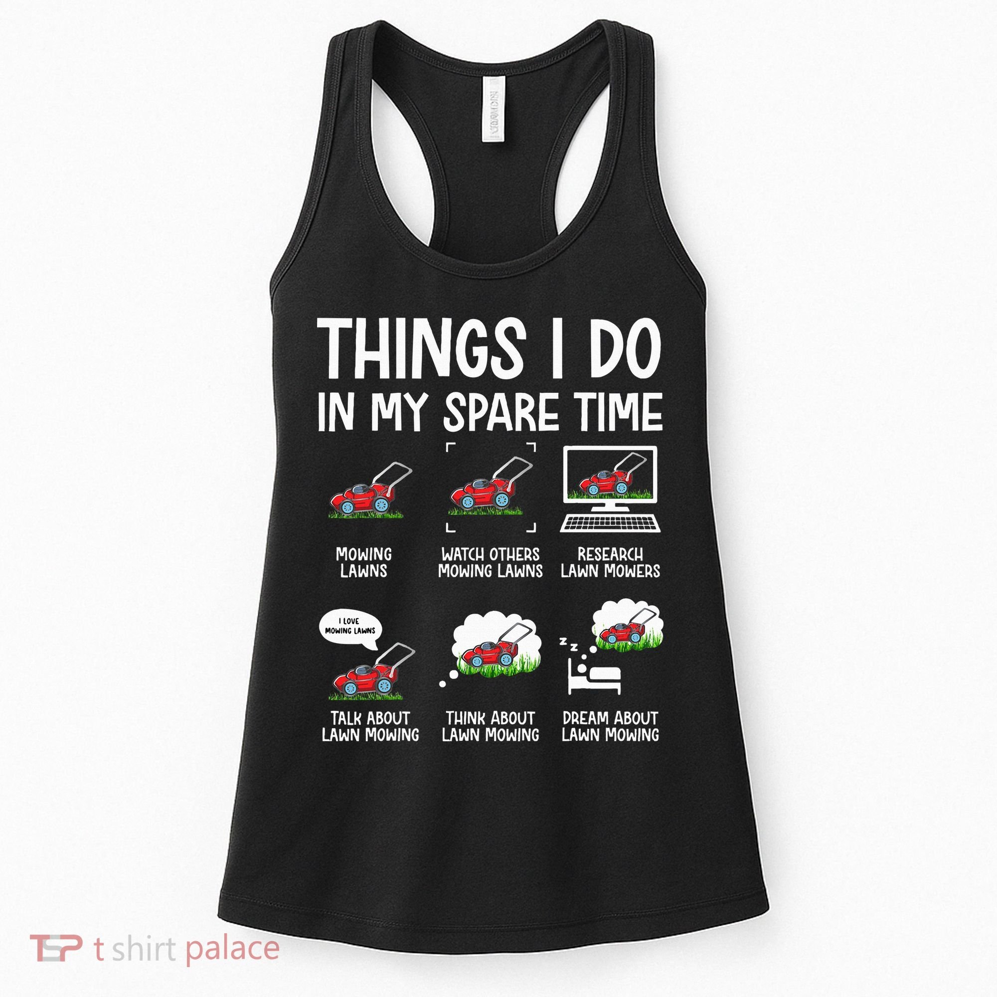 Lawn Mower Gifts For Landscapers Gardener Women's Tank Top