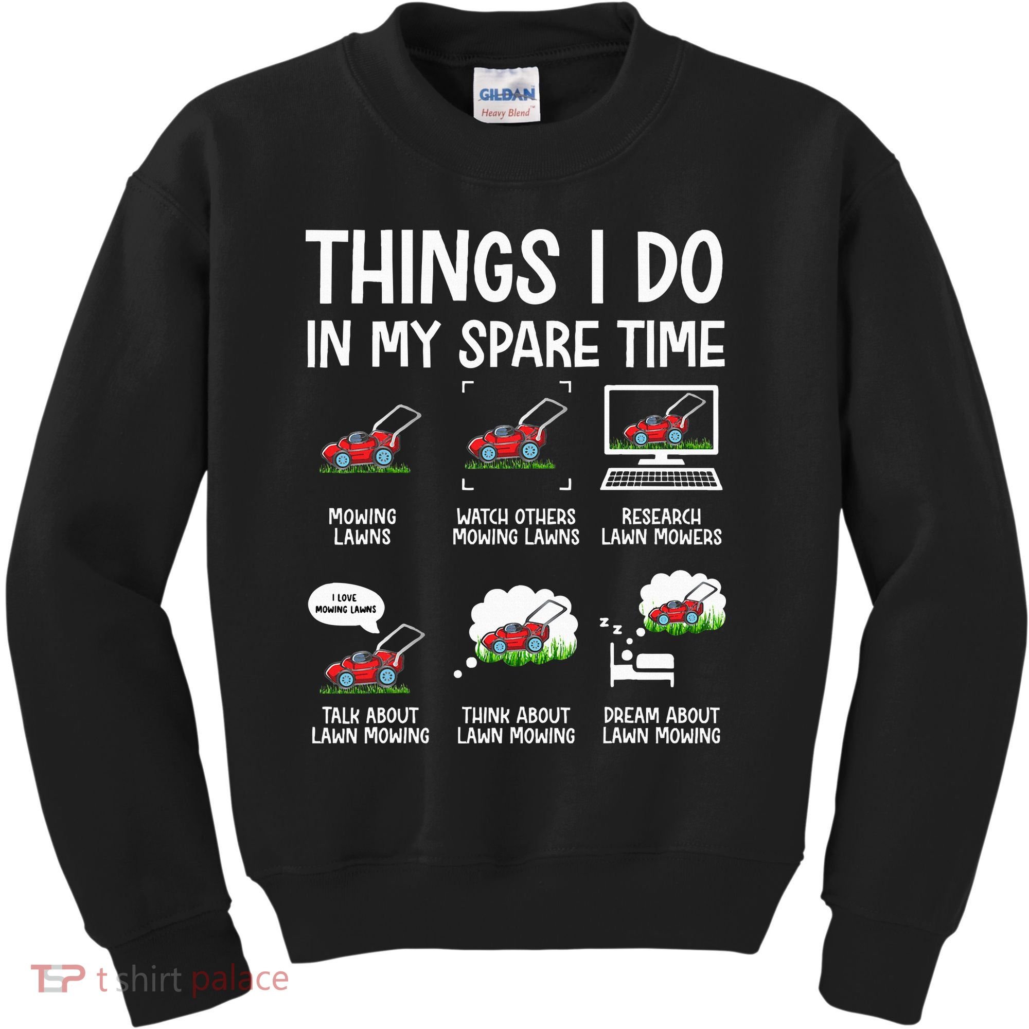 Lawn Mower Gifts For Landscapers Gardener Kids Sweatshirt