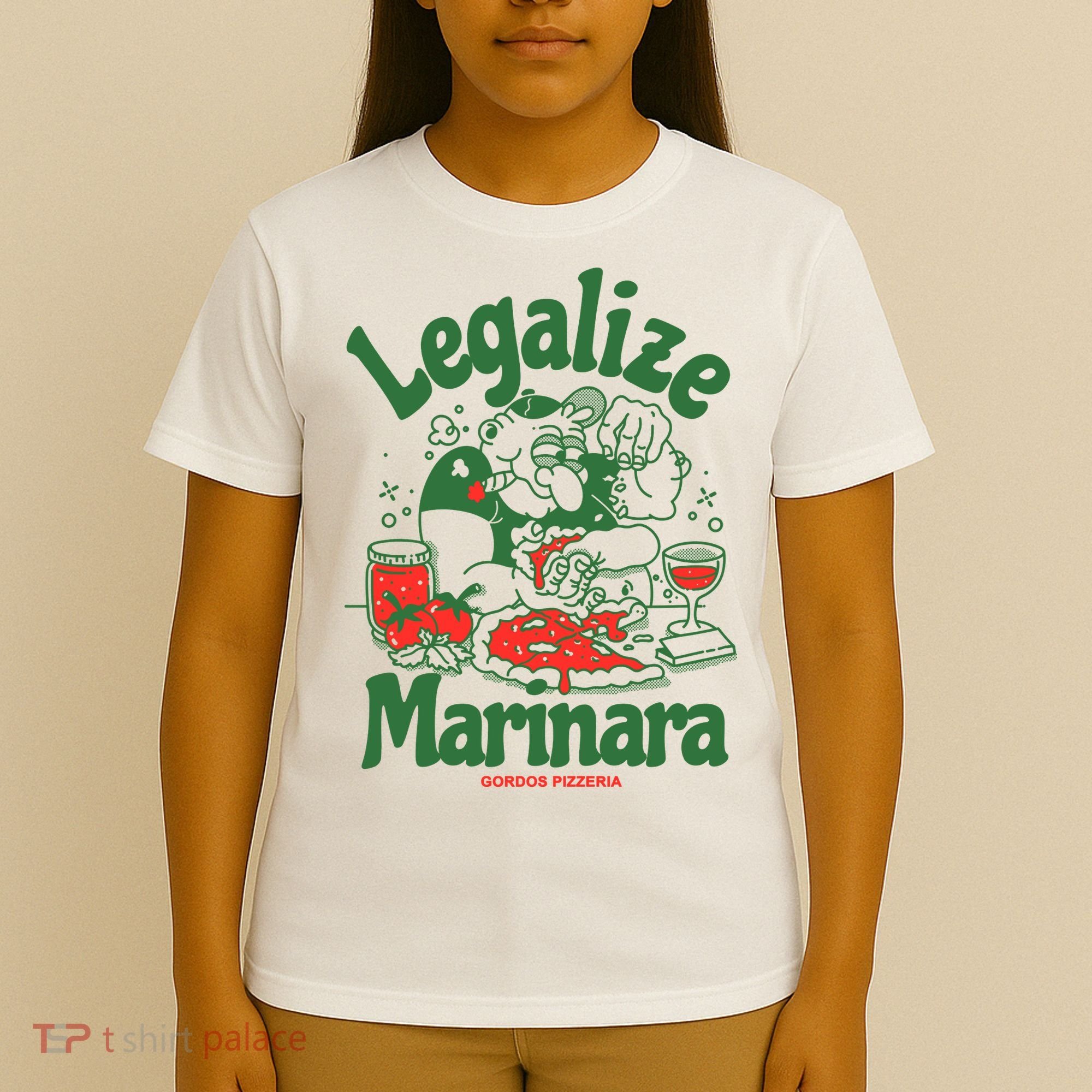 Legalize Marinara Gordos Pizzeria T-Shirt