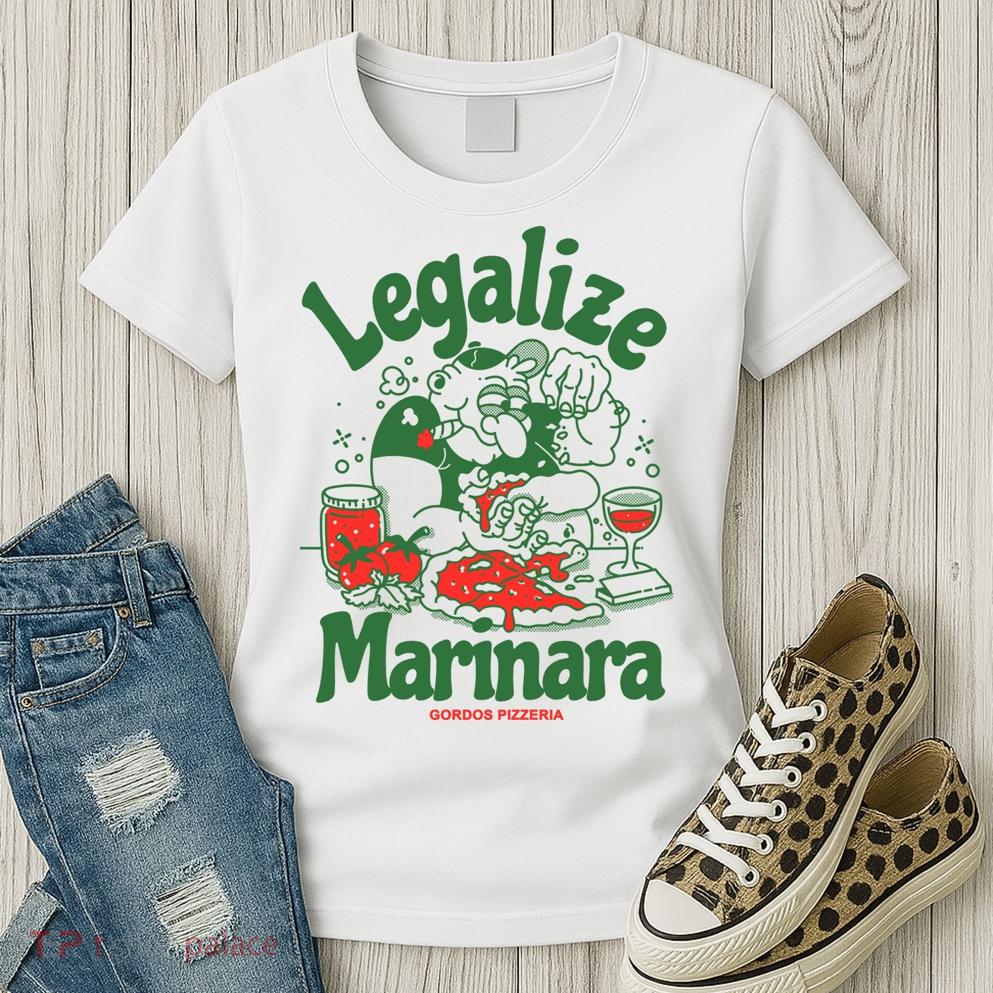 Legalize Marinara Gordos Pizzeria Women's T-Shirt
