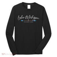 Lake Michigan Great Lakes Oars Graphic Long Sleeve Shirt thumb 0
