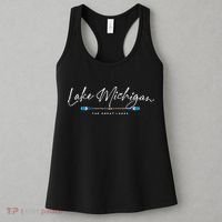 Lake Michigan Great Lakes Oars Graphic Women's Tank Top thumb 3