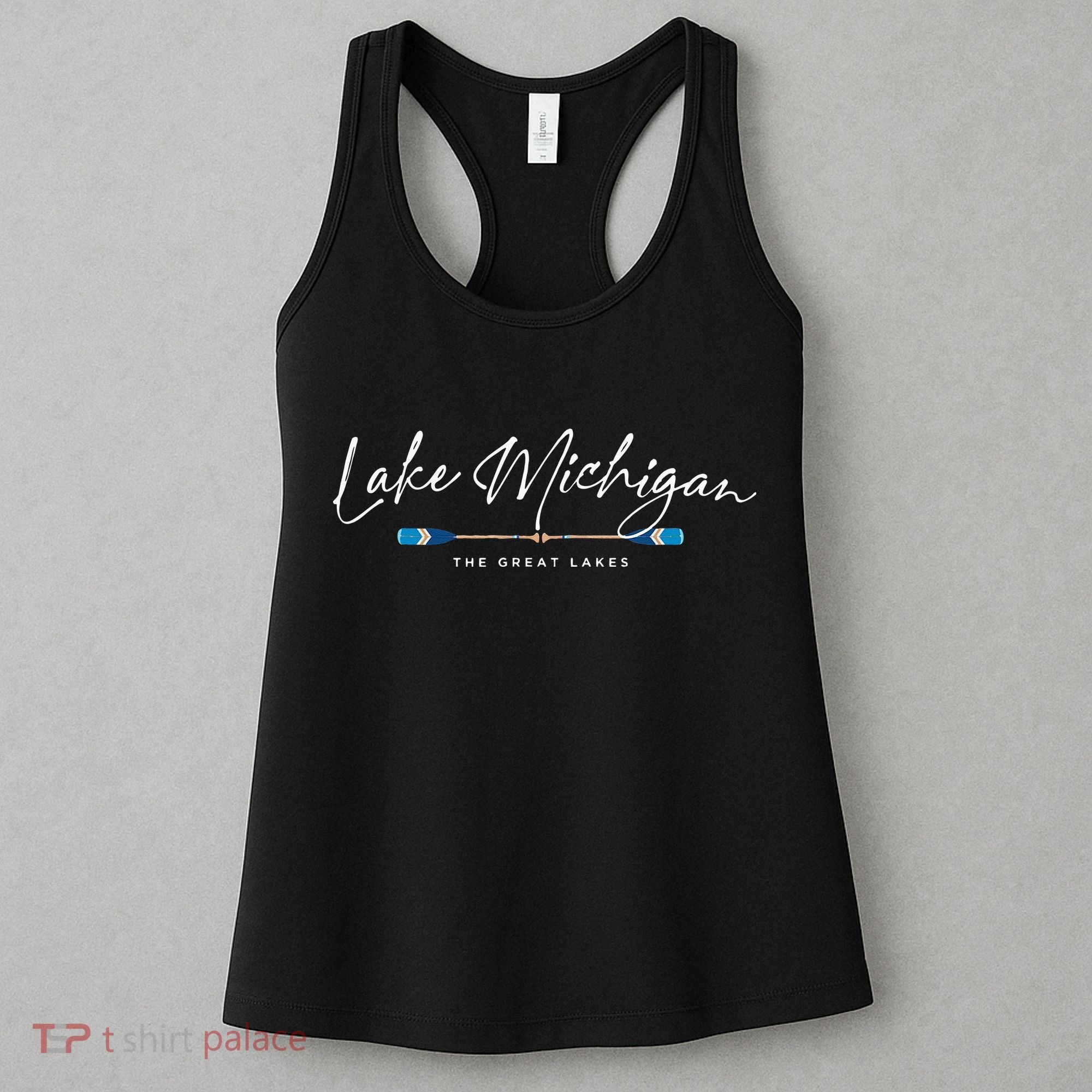 Lake Michigan Great Lakes Oars Graphic Women's Tank Top