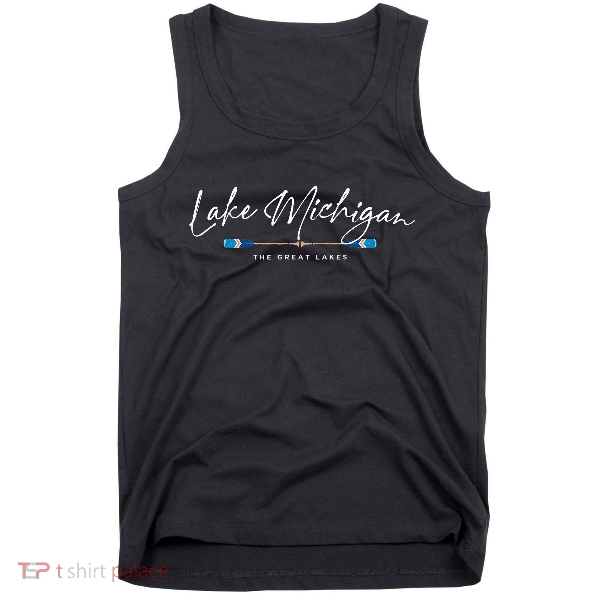Lake Michigan Great Lakes Oars Graphic Tank Top