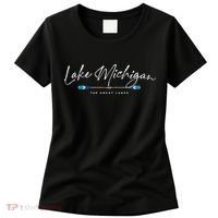 Lake Michigan Great Lakes Oars Graphic Women's T-Shirt thumb 0