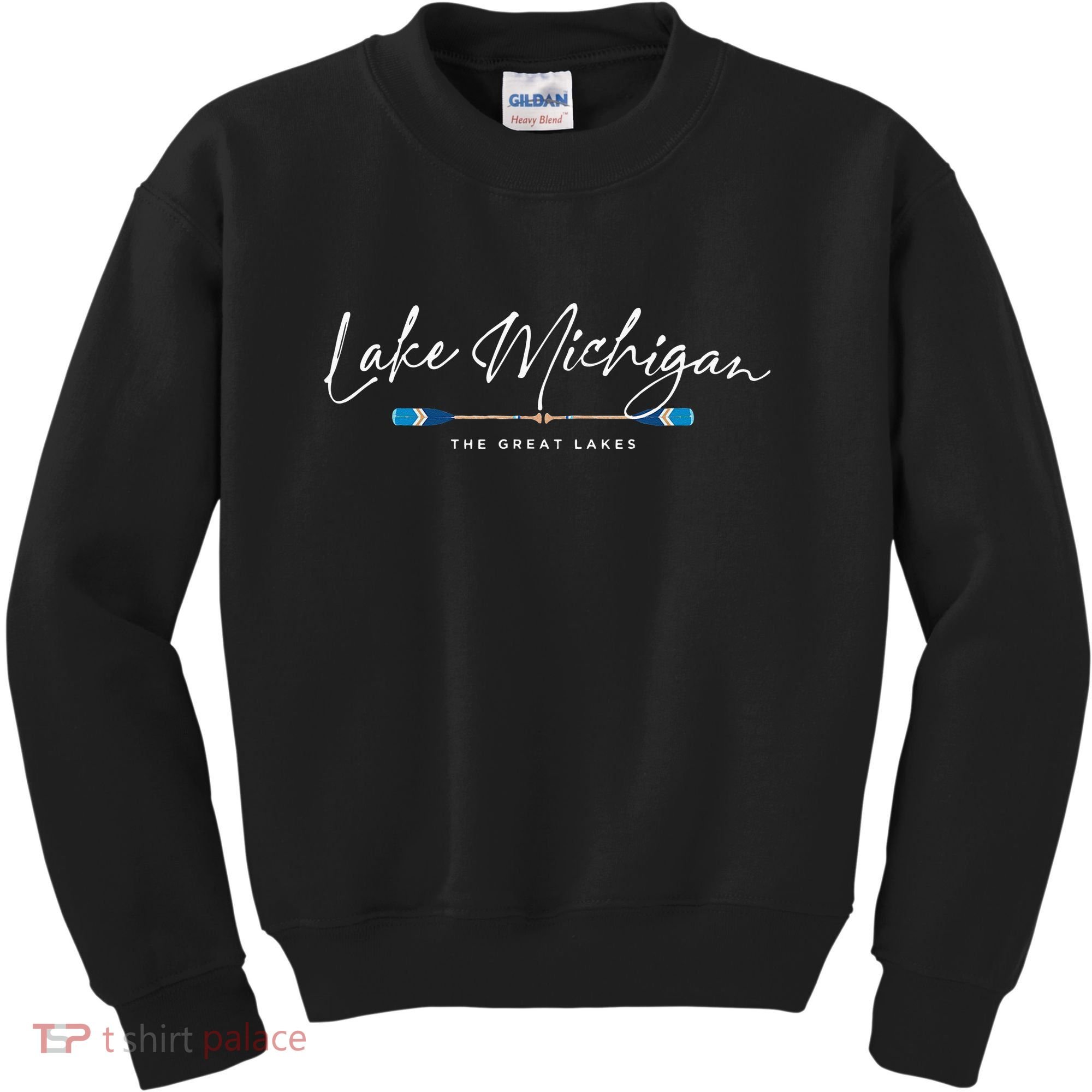Lake Michigan Great Lakes Oars Graphic Kids Sweatshirt