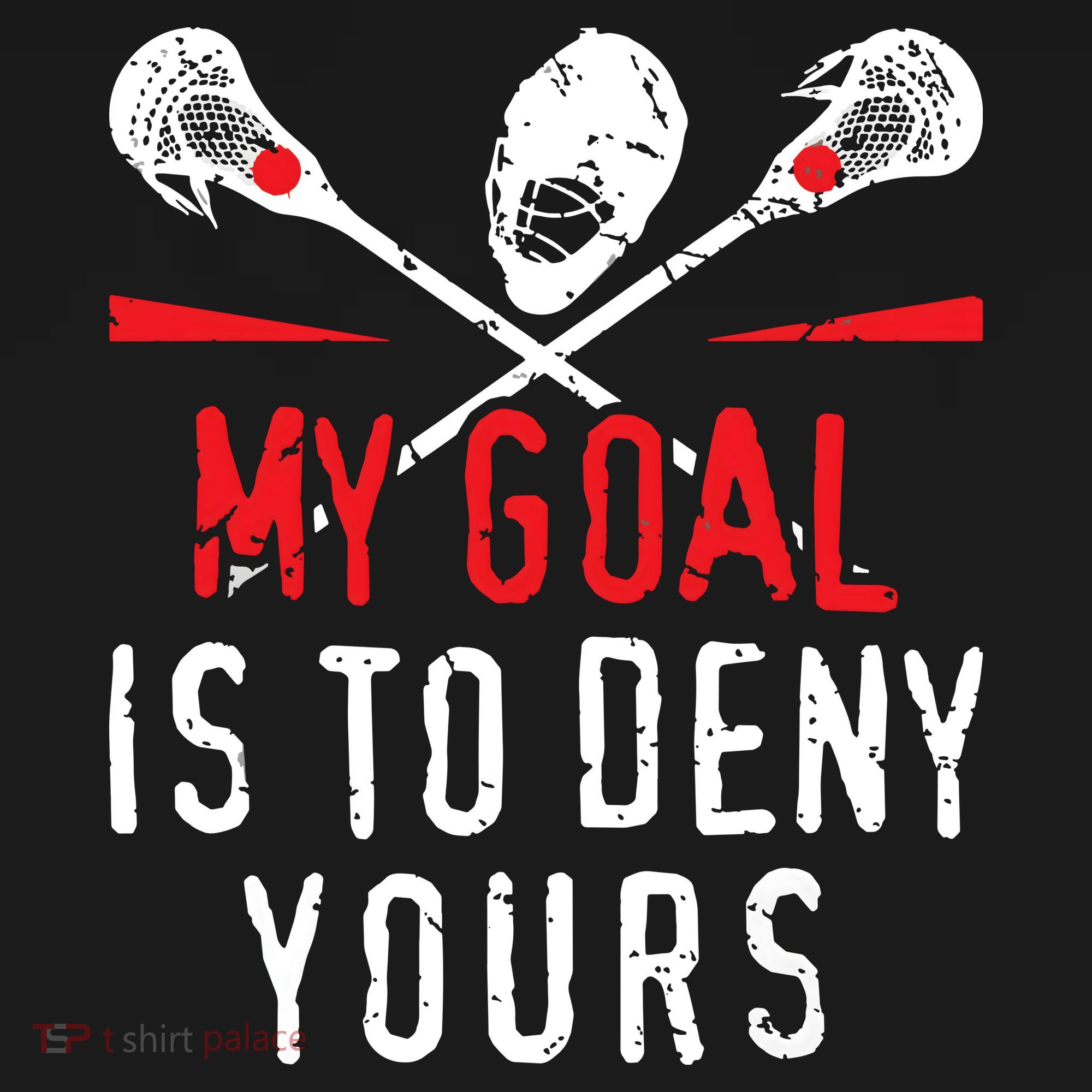 Lacrosse My Goal Is To Deny Yours For Lacrosse Player Ornament