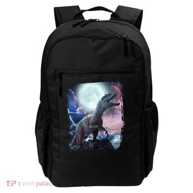 Lightning Moon Galaxy Trex Dinosaur Backpack