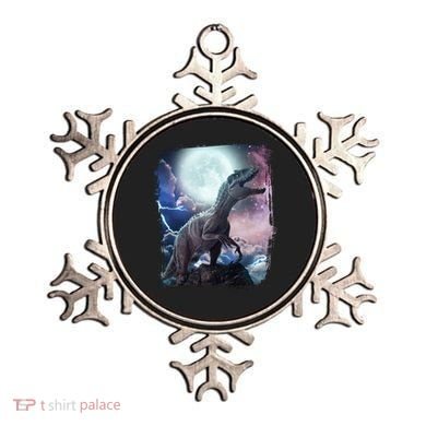 Lightning Moon Galaxy Trex Dinosaur Ornament