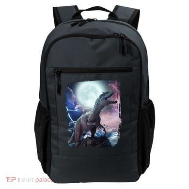 Lightning Moon Galaxy Trex Dinosaur Backpack