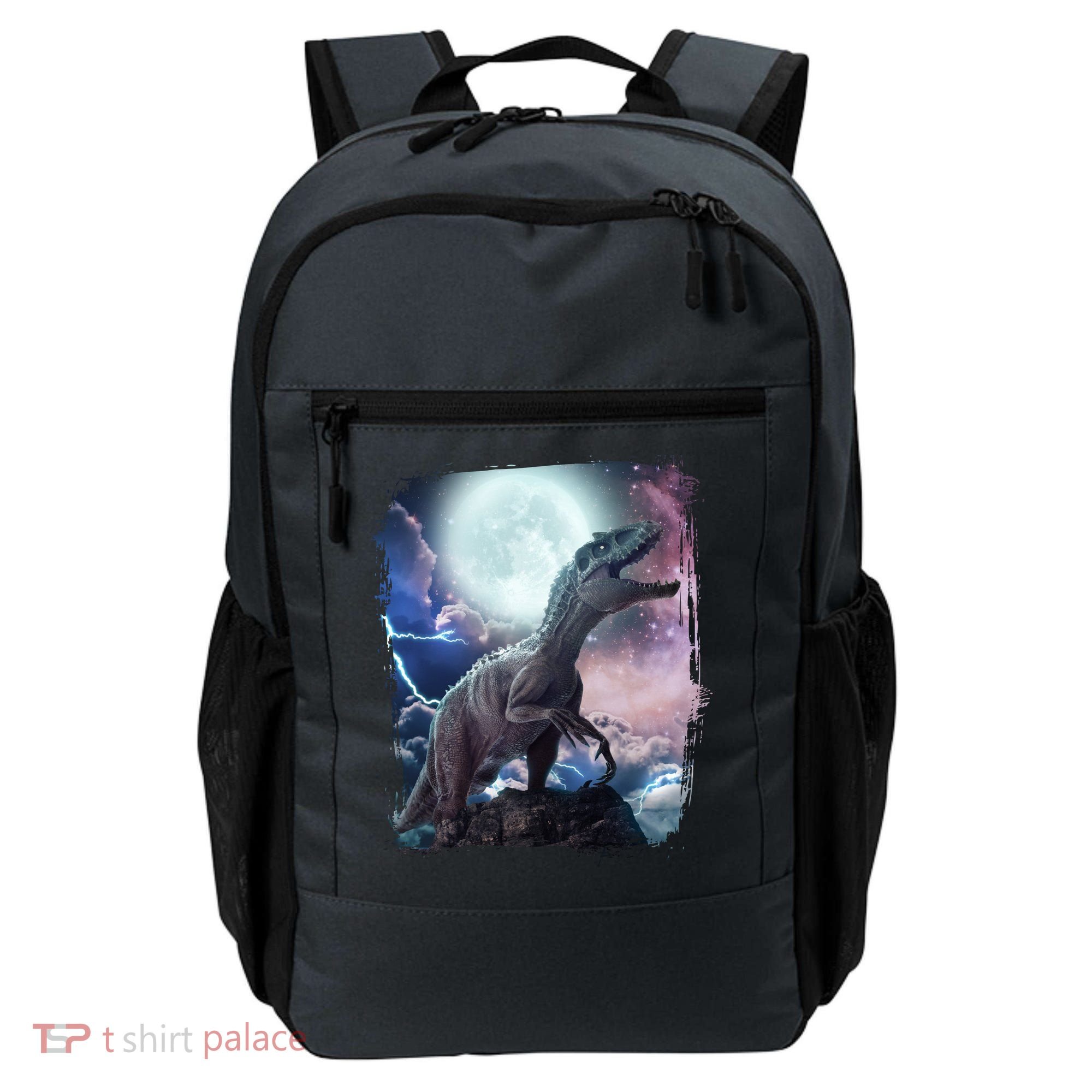 Lightning Moon Galaxy Trex Dinosaur Backpack