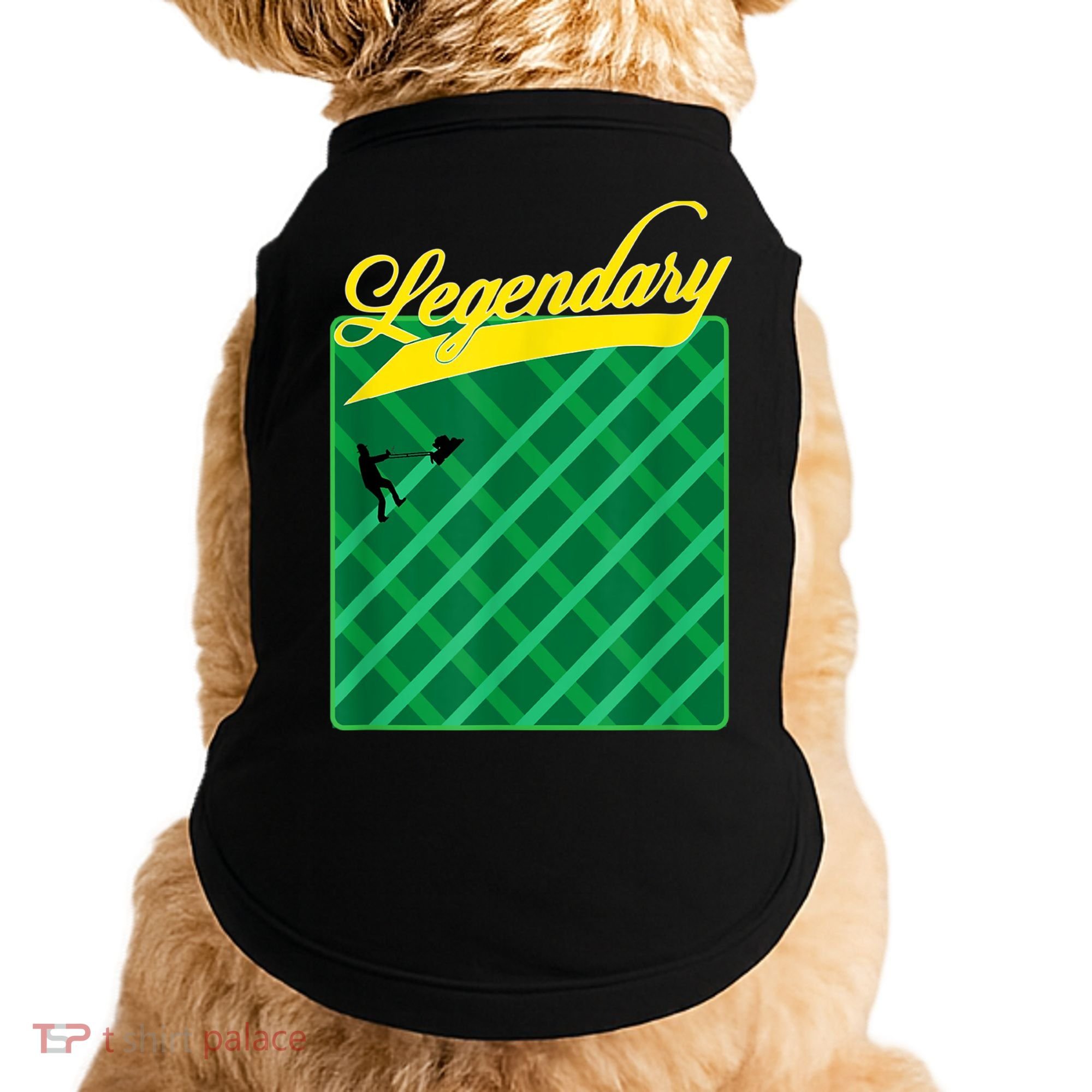Lawn Mowing Grass Stripes Dad Shirt Funny Mow The Grass Doggie Tank