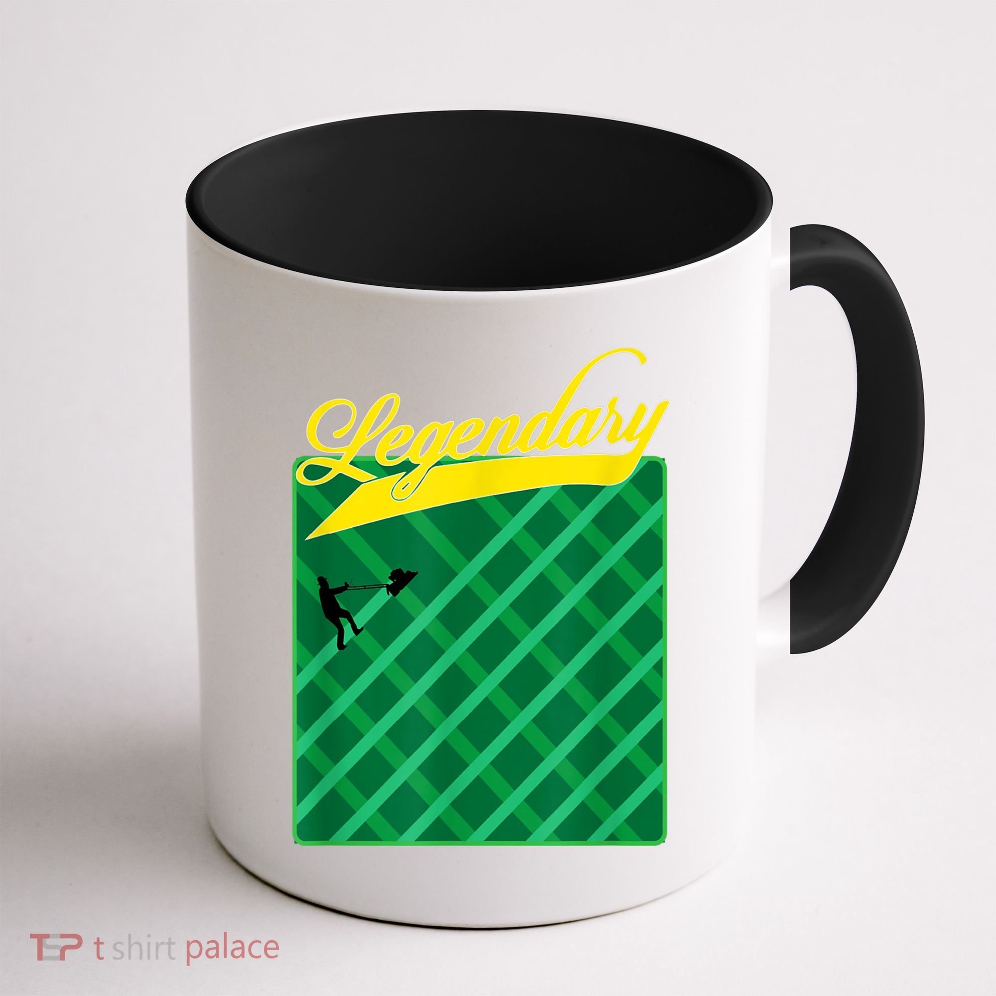 Lawn Mowing Grass Stripes Dad Shirt Funny Mow The Grass Coffee Mug