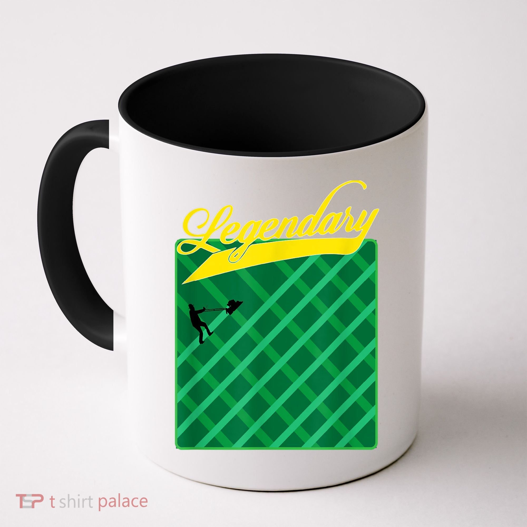 Lawn Mowing Grass Stripes Dad Shirt Funny Mow The Grass Coffee Mug
